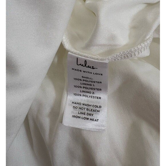 Lulu's Elegant White Wedding Dress - Picture 7 of 13